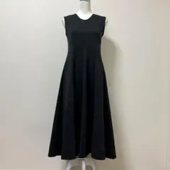 ユニクロ　セオリー　Theory コラボ　ロングワンピース 黒　ブラック　春　夏