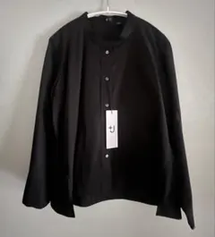 ユニクロ　+J スーピマコットンシャツジャケット　ブラックMサイズ