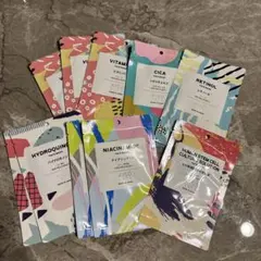 シートマスクセット ヒドロキシクエン酸 ビタミンC CICA 10枚セット