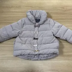 Petit main プティマイン　リボン付きネ中綿コート 90cm モカ