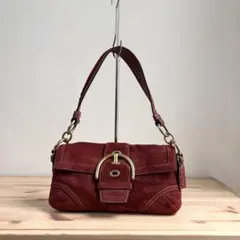 Coach Suede Soho Bag Red Y2k - メルカリ