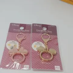 匿名発送　Disney ミッキー・ミニー キーホルダー 2点セット商品番号100