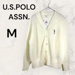 【新品】U.S.POLO ASSN.◆ニットカーディガン(M) Ｖネックゆるふわ