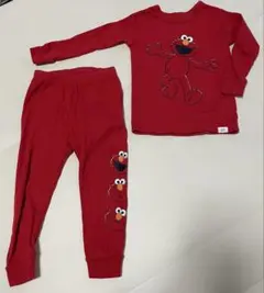 エルモ 赤 ベビーパジャマ 18-24ヶ月