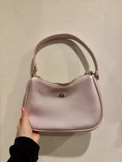 lagua gem metal motif シリーズ ハンドバッグ ピンク