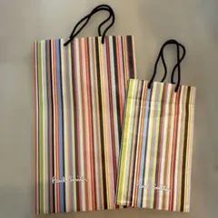 Paul Smith ストライプショップ袋 大小セット