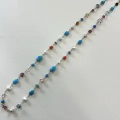 銀色【アリゾナ産】スリーピングビューティーターコイズとアコヤパール 