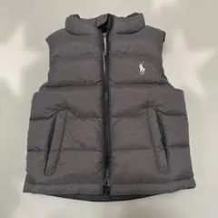 Ralph Lauren グレー×クロ リバーシブルダウンベスト
