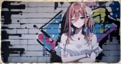 青*空様 五等分の花嫁 中野三玖 プレイマット デスクマット