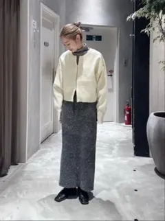 CIAOPANIC TYPY 2WAYラメニットジップスカート　S