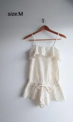 アイボリー 白 レース 水着 Mサイズ