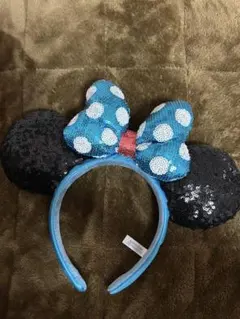 ミニーマウス風スパンコールカチューシャ