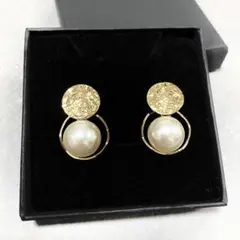 【新品未使用】大粒　パール　ピアス　エレガント　結婚式　パーティ