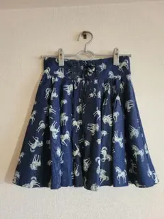 【美品】アクシーズファム　ユニコーン柄　ミニスカート　Fサイズ　スカート