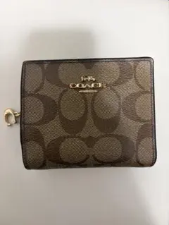 COACH 二つ折り財布 シグネチャー ブラウンのサムネイル
