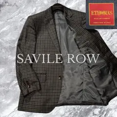 SAVILE ROW E.THOMAS テーラードジャケット カシミヤ チェックのサムネイル