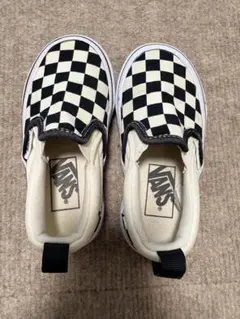 VANS チェッカーパターン 14cmスリッポン