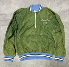 70s 金タグ usa製 Russell Athletic ナイロンハーフジップ