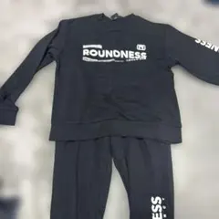 ROUNDNESS ブラック スウェットセットアップ
