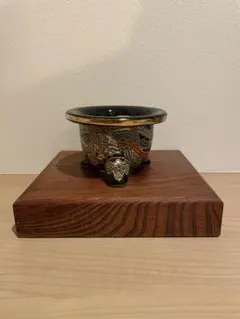 万年青鉢/オモト鉢/錦鉢/金彩/盆栽/蘭 高さ・直径約12cm（2） 万年青鉢/オモト鉢/錦鉢/金彩/盆栽/蘭 高さ・直径約12cm（4） - メルカリ