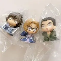 未開封 名探偵コナン ちぢませ隊 3点 ジョディ先生 世良真純 ガチャガチャ