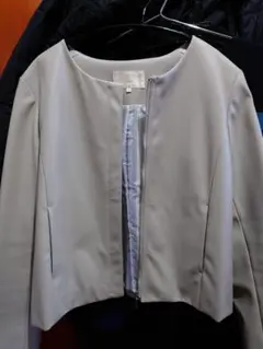 BEAMS HEART ノーカラージャケット ベージュのサムネイル