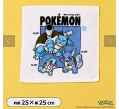 ポケモン 3COINS スリーコインズ ミニタオル ブルー
