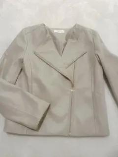 【新品未使用】index べージュ レディース　ライダース