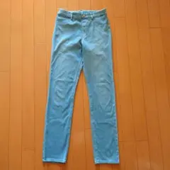 UNIQLO ライトブルー ストレートジーンズ 160　中古品