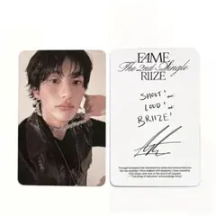 RIIZE アントン トレカ Fame catalog ver. カタログ 封入