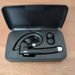 Bluetooth ワイヤレスイヤホン ブラック 耳掛け式