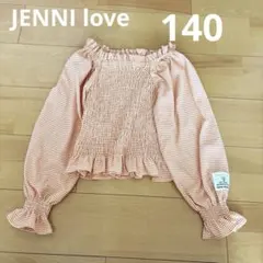 jenni love ギンガムチェック長袖シャツ