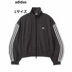 adidas トラックジャケット チェック柄　L