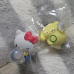 サンリオキャラクター　きらっとしゃぼん玉　キティ　ポムポムプリン