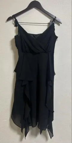 LUCCICA ブラック シフォン ドレス