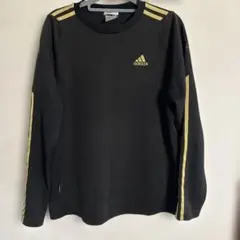 adidas 長袖Tシャツ ブラック ゴールド