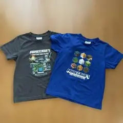 Minecraft Tシャツ 2枚セット グレー 青　150