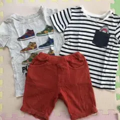 ボブソン　Tシャツ　ハーフパンツ　3枚セット