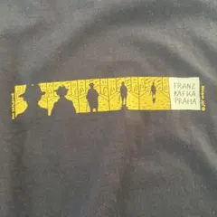 90s FRANZ KAFKA プリント Tシャツ M ブラック アートtee