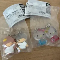 サンリオ　なかよしドロップチャーム　ハローキティ&ハローミミィ　キキララ　２点