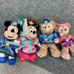 2014年ディズニー七夕ぬいぐるみバッチセット