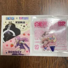 31 サーティワン　ワンピース　カード 【クマ＆ボニー】／チャーム【ルフィ】