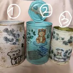リメイク缶 3点セット ハンドメイドのサムネイル