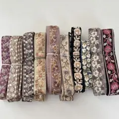 K*y様 インド刺繍リボン　10種類　計31.2m まとめ売り