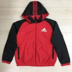 【週末値引き】アディダス　ナイロンジャンバー裏フリース　フード取り外し可