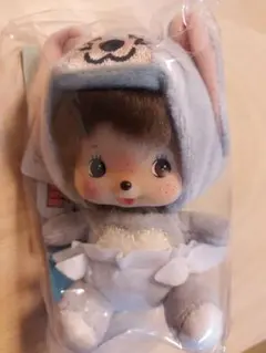 トムとジェリー×モンチッチ　タフィーベビチッチ　顔でかSSキーチェーン　 グレー