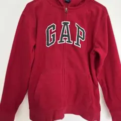 GAP ジップアップパーカー レッド 160