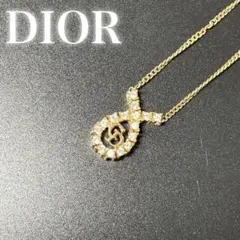 極美品✨ Dior ネックレス CD ロゴ ラインストーン 希少 刻印 2130