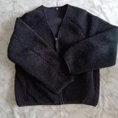 UNIQLOユニクロ☆フリースジャケット ボア ブラック Sサイズ