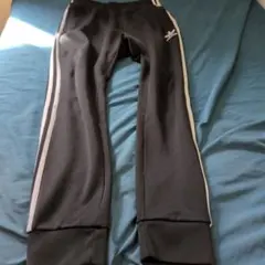 adidas ブラックジャージパンツ S